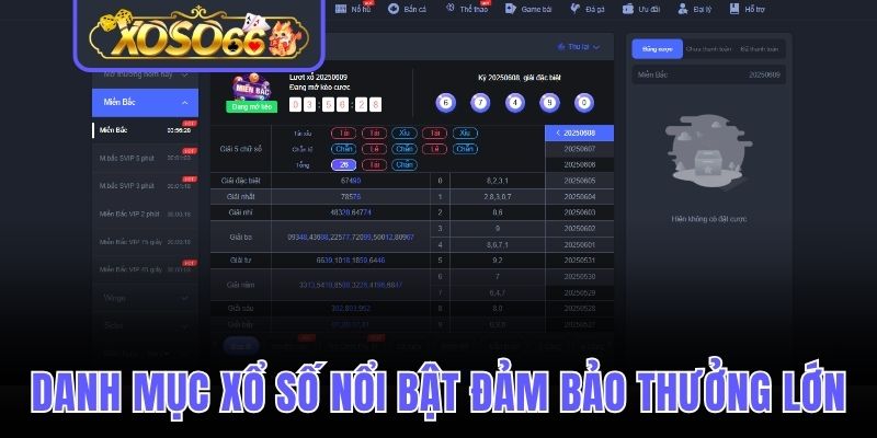 Danh mục xổ số nổi bật đảm bảo thưởng lớn