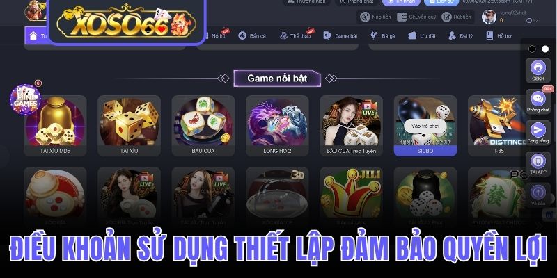 Điều khoản sử dụng được thiết lập chặt chẽ để đảm bảo quyền lợi hội viên